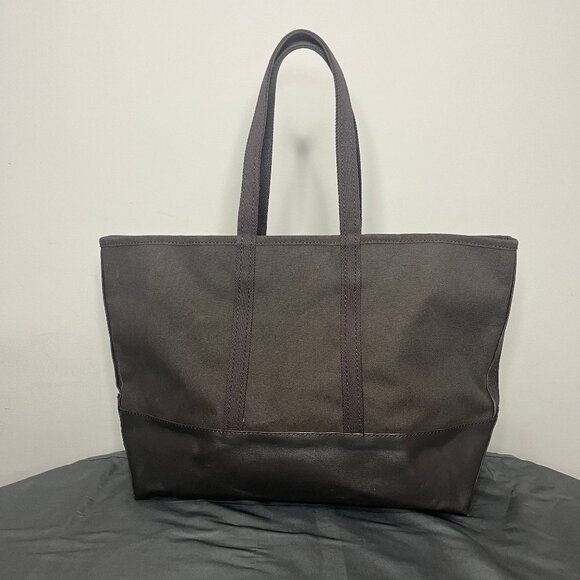 Eddie Bauer Boat Tote XL Waxed Canvas Bag Well Seasoned Outdoor Utility Garden - Picture 2 of 15